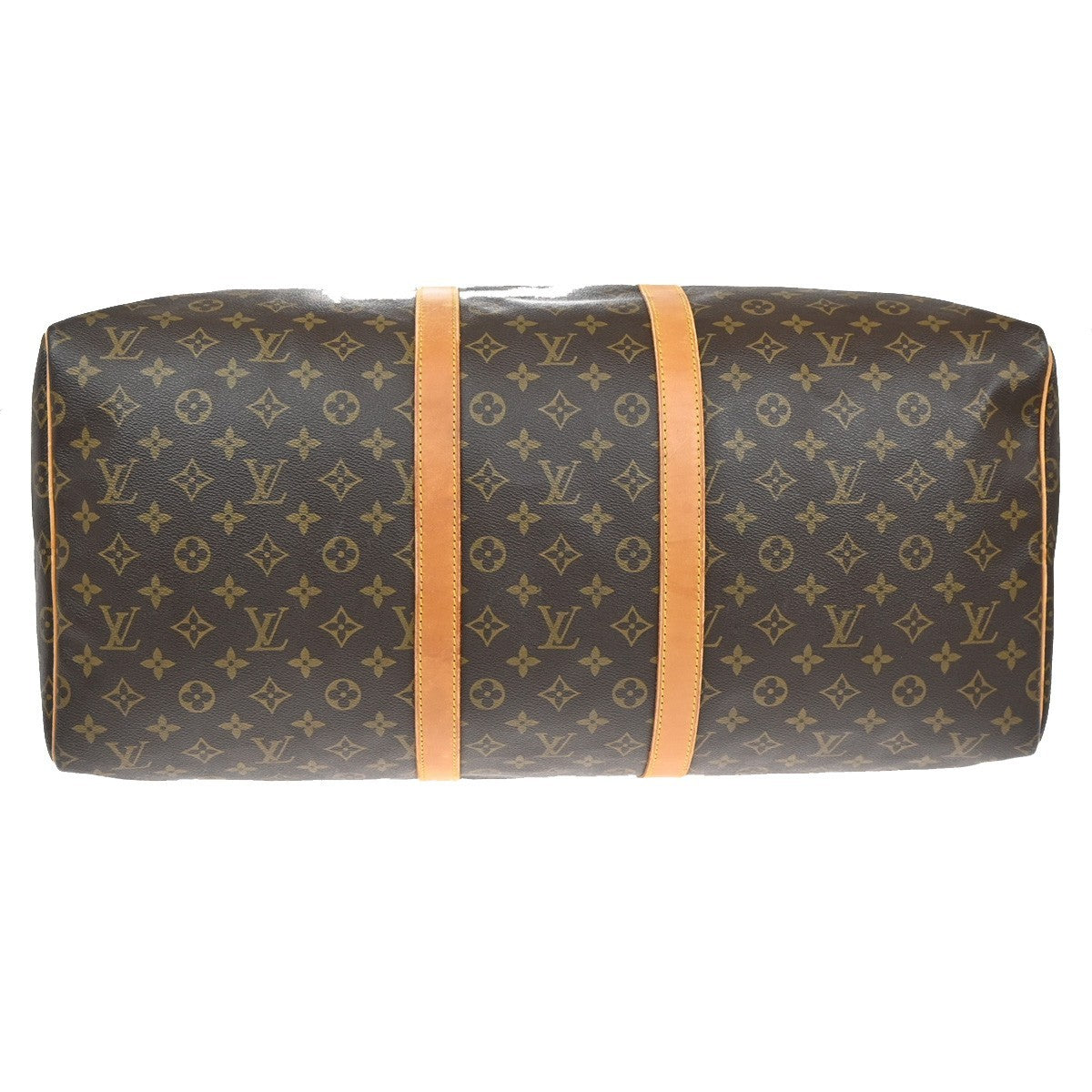 LOUIS VUITTON Keepall 55 Travel Hand Bag Monogram Leather Brown M41424 67DA057