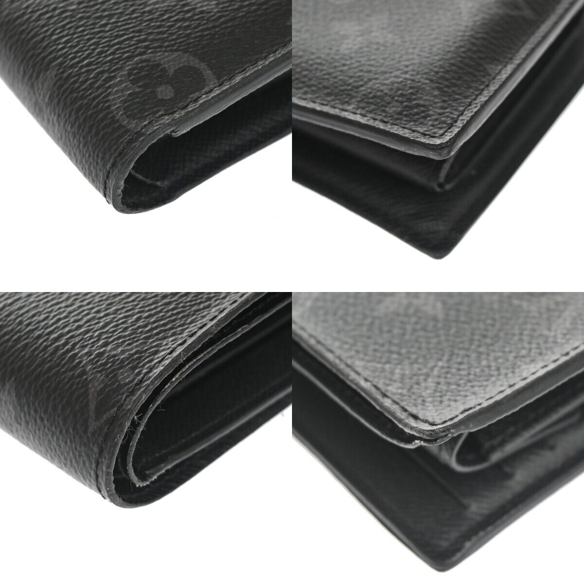LOUIS VUITTON Marco NM Bifold Wallet Monogram Eclipse Leather BK M62545 88GA260