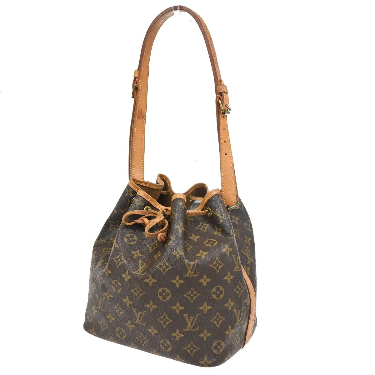 LOUIS VUITTON Petit Noe Drawstring Shoulder Bag Monogram Leather M42226 73ZA172