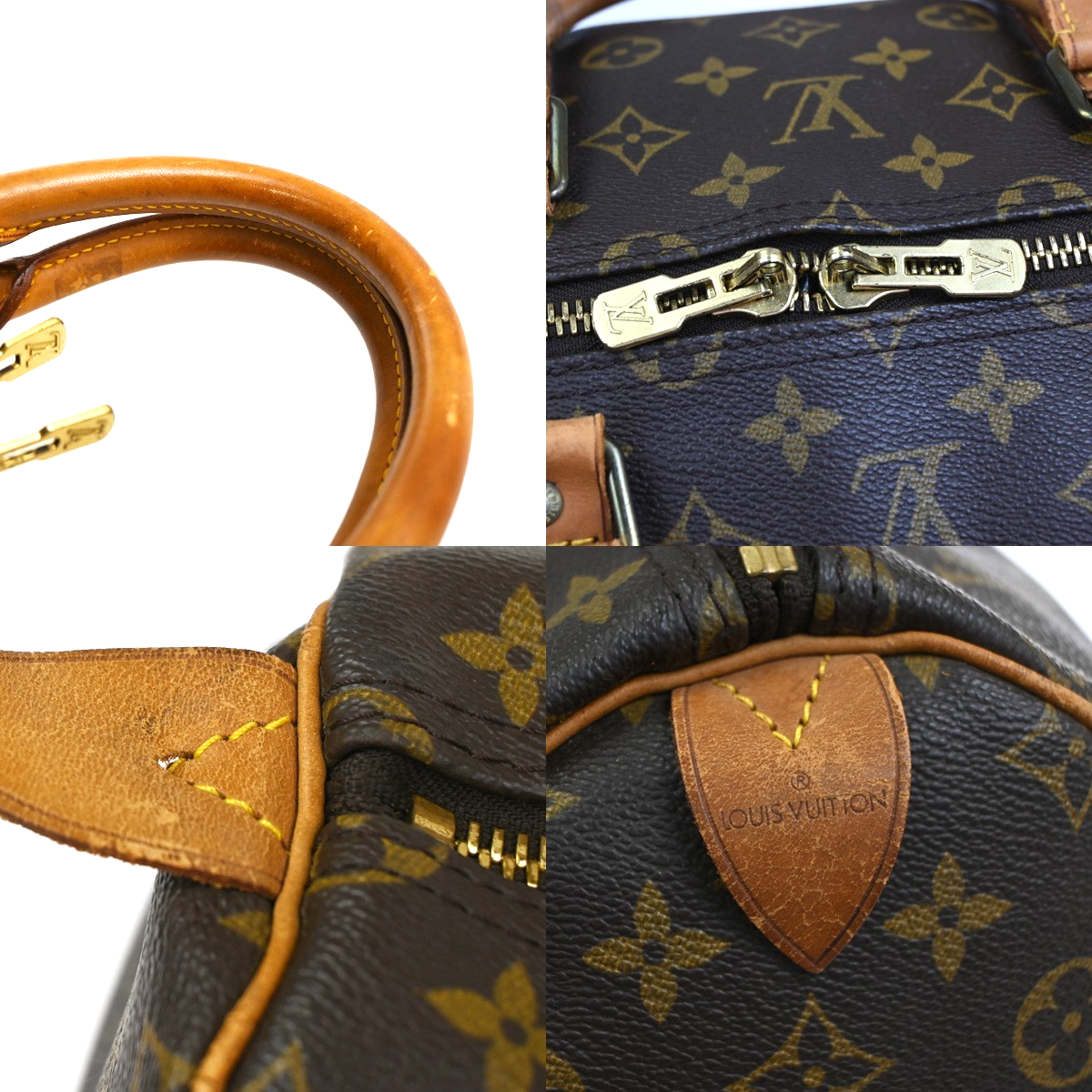 LOUIS VUITTON Keepall 55 Travel Hand Bag Monogram Leather Brown M41424 35YJ051