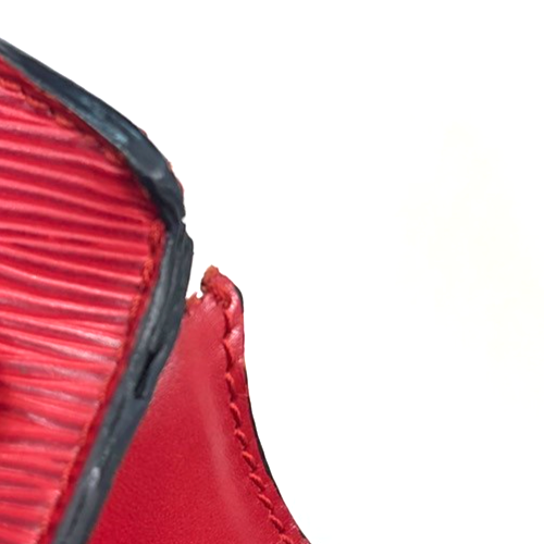 LOUIS VUITTON LV Saint Jacques Hand Bag Epi Leather Red France M52267 32MA233