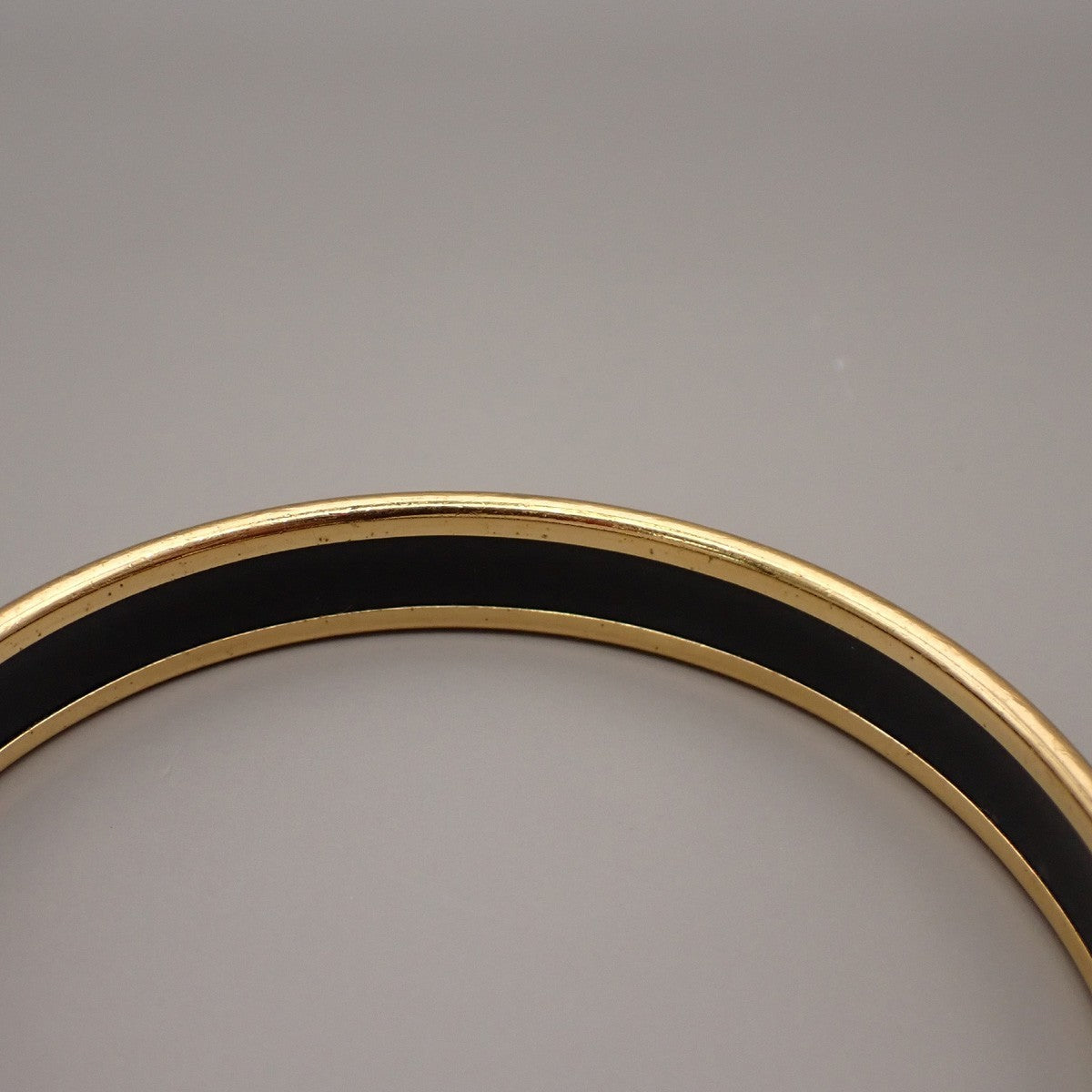 HERMES Email PM Bangle Bracelet  Enamel GHW Gold Made in Austria 30RL379