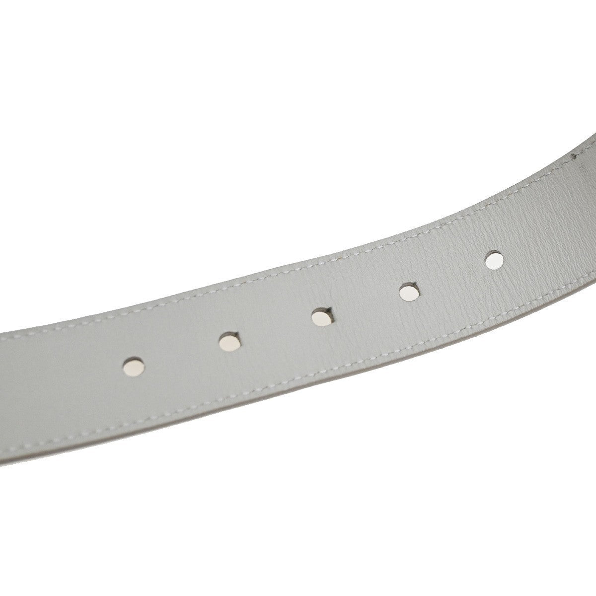 LOUIS VUITTON LV Logo Belt 90/36 Damier Infini leather White M6873 31CA603