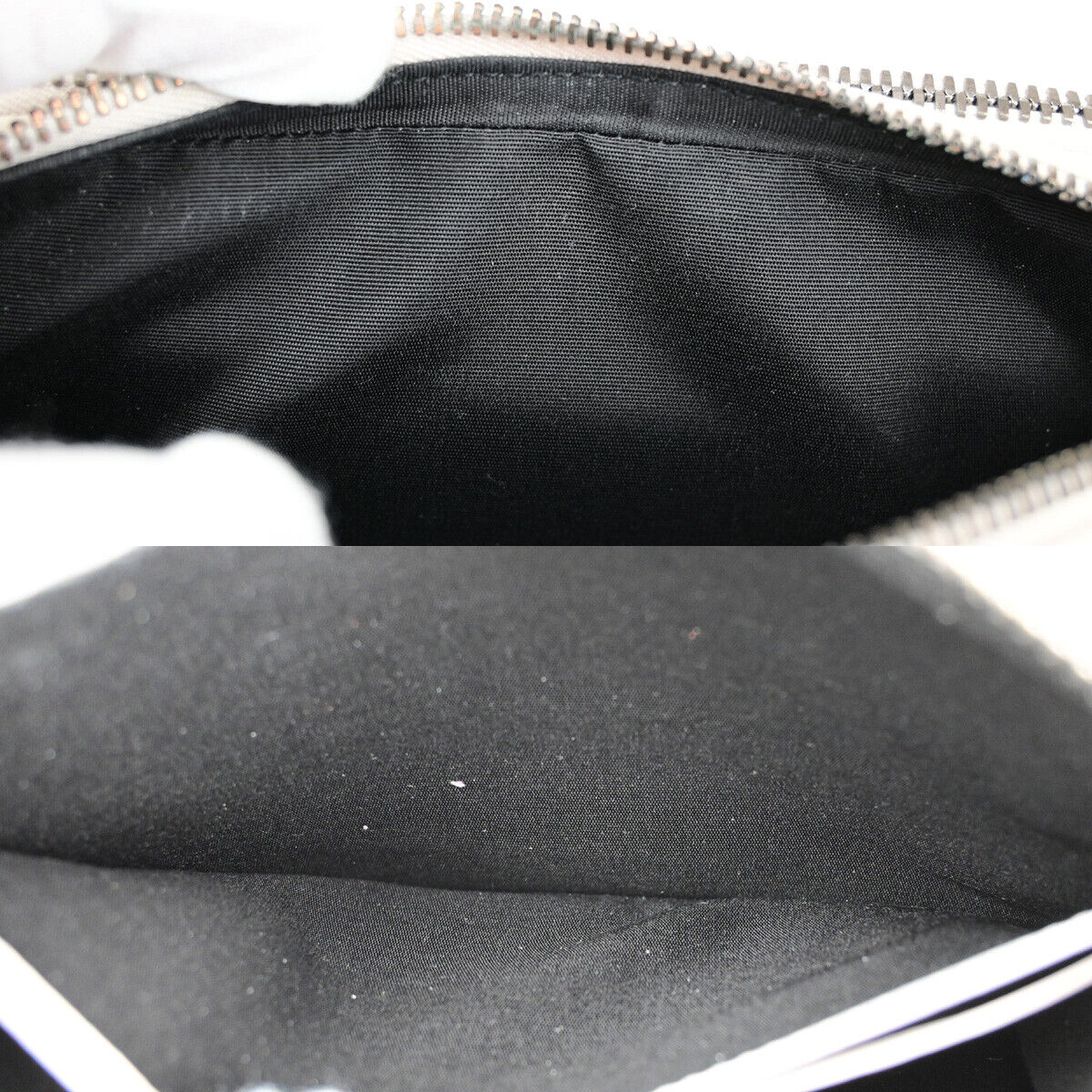 CHRISTIAN DIOR Logo Mini Shoulder Bag Leather White SHW Italy 22YG013
