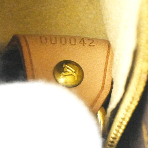 LOUIS VUITTON Logo Looping GM Shoulder Bag Monogram Leather Brown M51145 95RL732