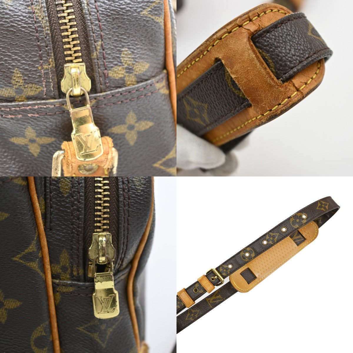 LOUIS VUITTON Nile Crossbody Shoulder Bag Monogram Leather Brown M45244 81KD175