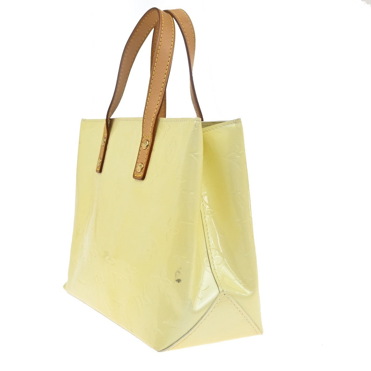 LOUIS VUITTON Monogram Vernis Reade PM Hand Bag Perle Yellow M91336 62CA082
