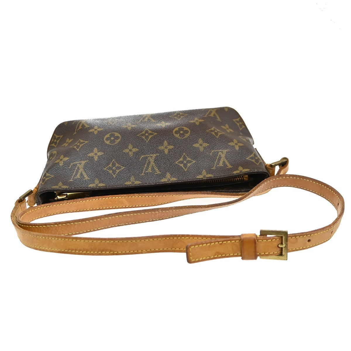LOUIS VUITTON Logo Trotteur Shoulder Bag Monogram Leather Brown M51240 62SA013