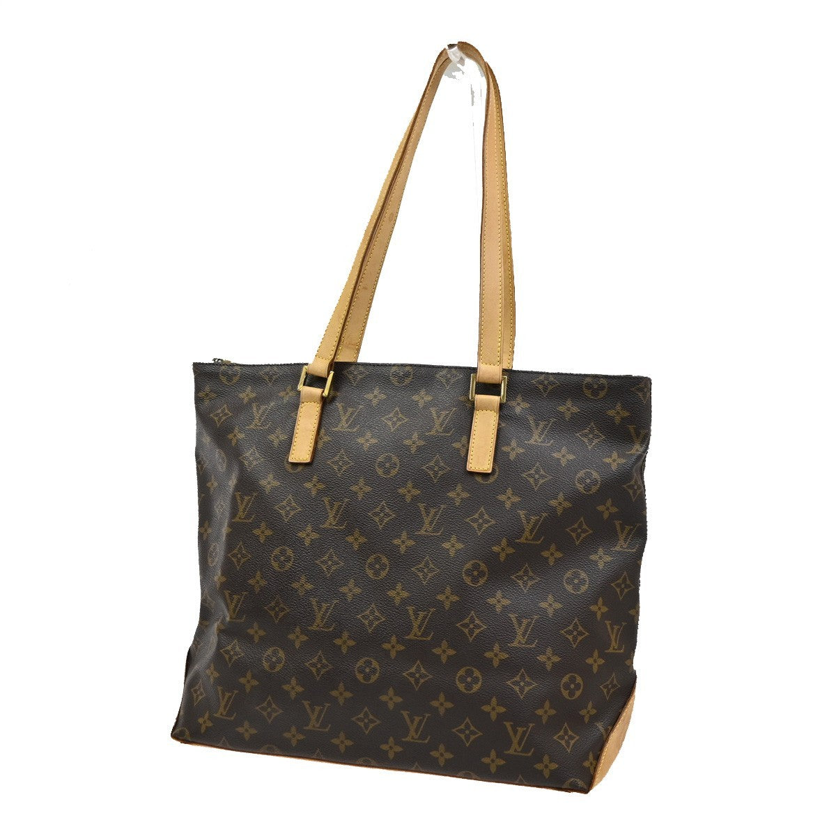 LOUIS VUITTON Cabas Mezzo Shoulder Bag Monogram Leather Brown M51151 13SA084