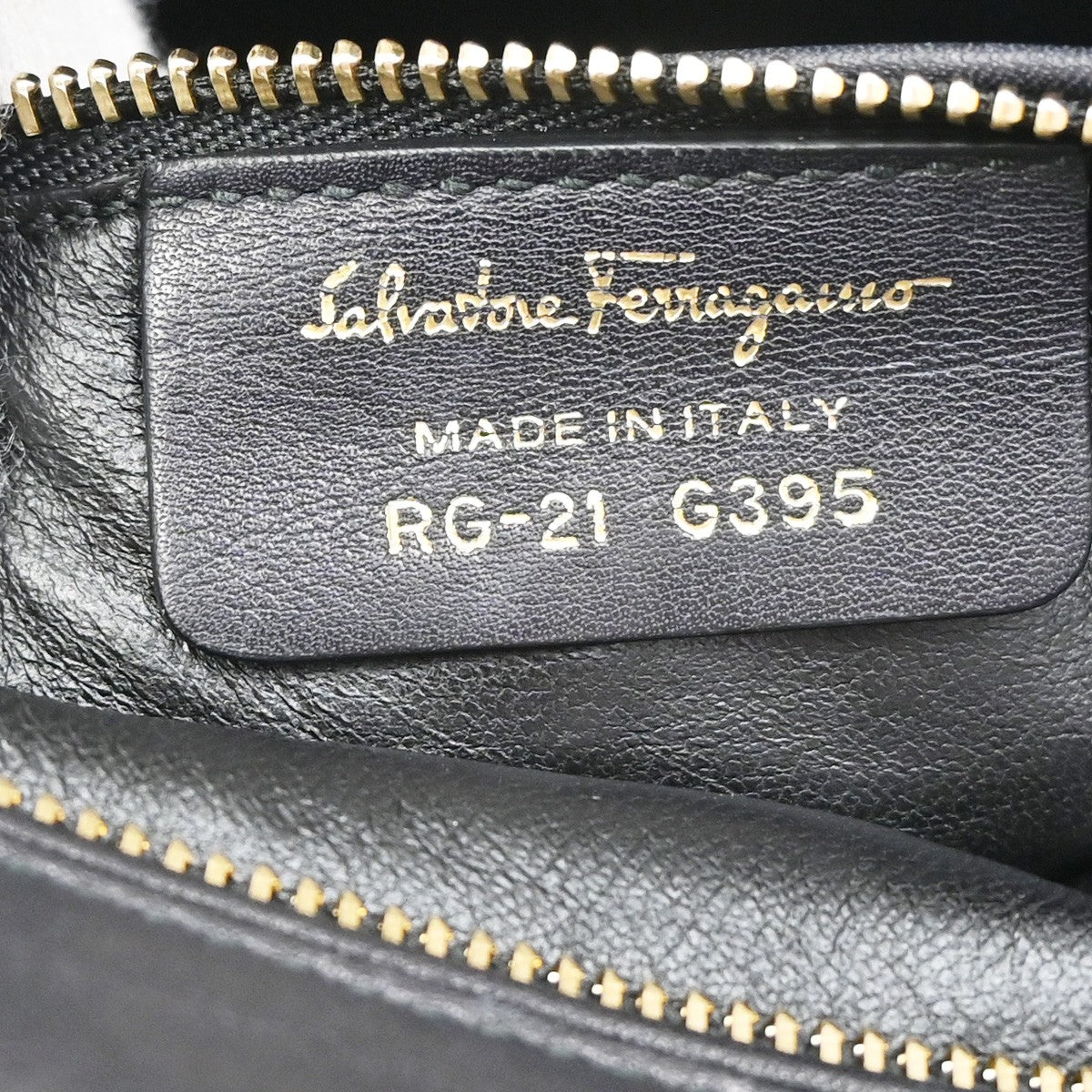 SALVATORE FERRAGAMO Logo Gancini Sofia Hand Bag Leather Black GHW Italy 32YH771