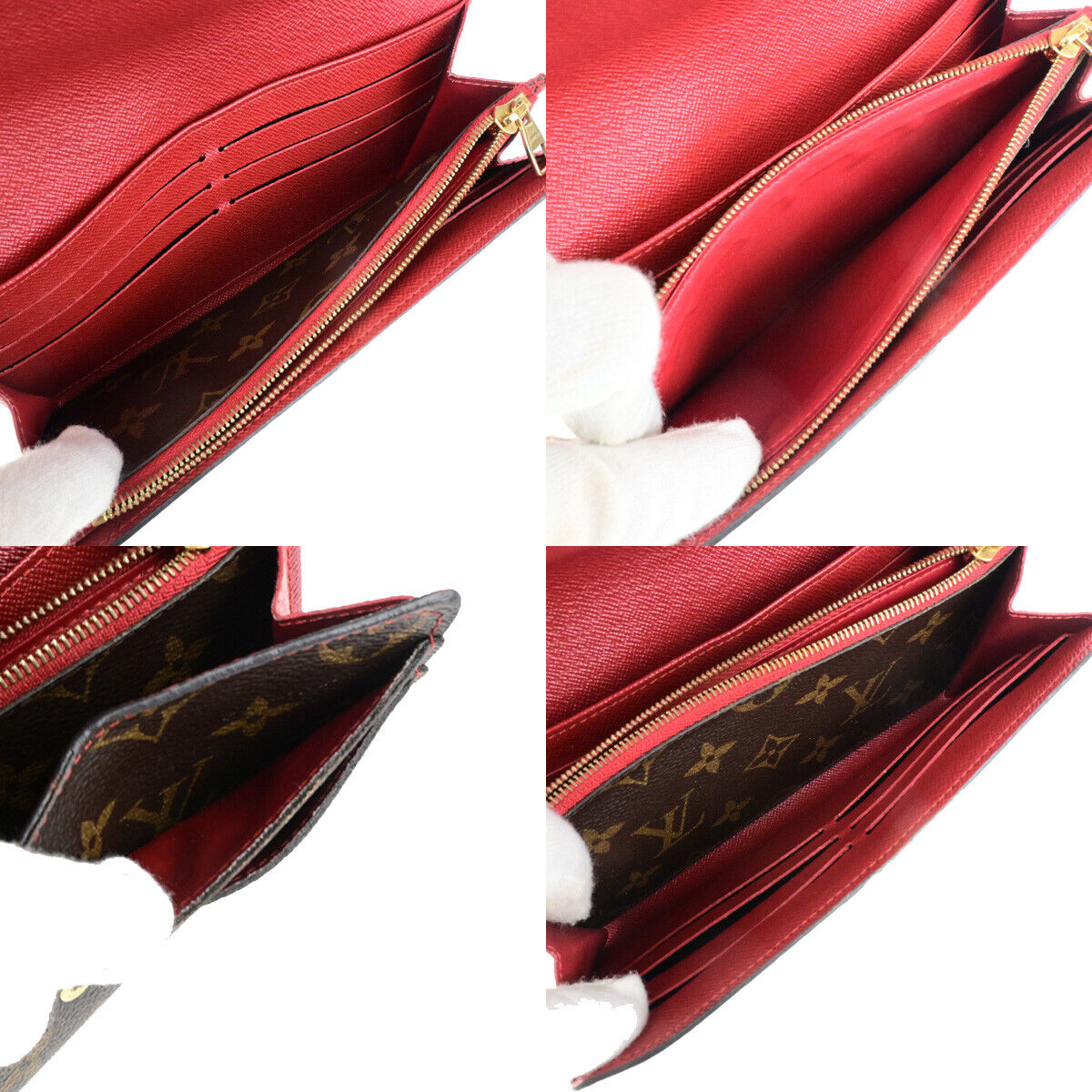LOUIS VUITTON Sarah Retiro Long Wallet Monogram Leather BN RD M61184 30YG765