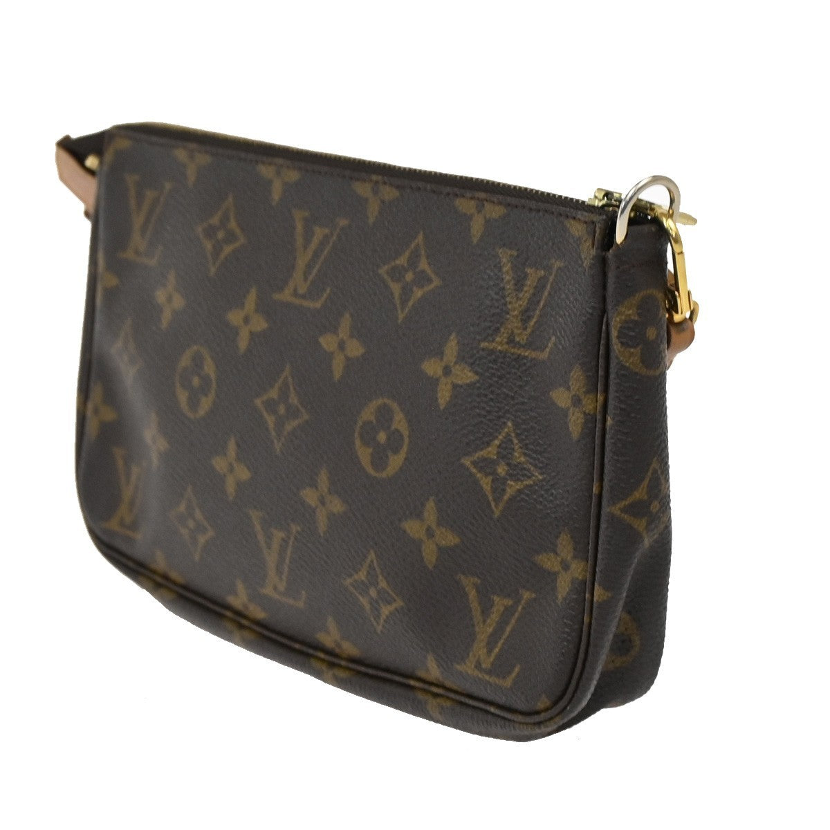 LOUIS VUITTON Pochette Accessoires Hand Bag Monogram Leather BN M51980 70DA182