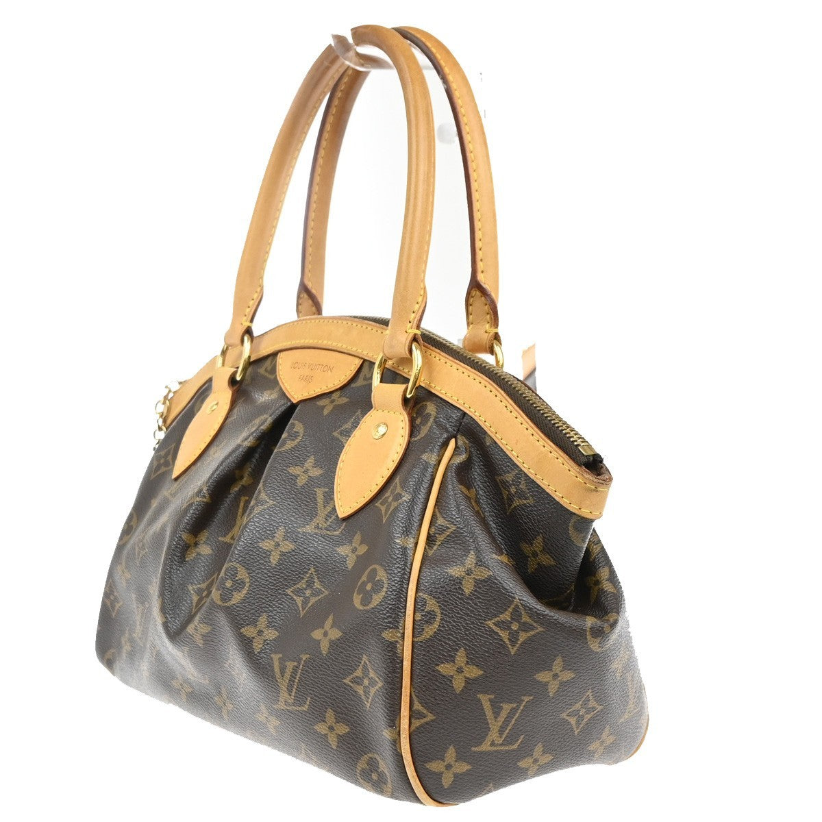 LOUIS VUITTON Tivoli PM Hand Bag Monogram Leather Brown France M40143 21MA244