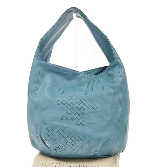 BOTTEGA VENETA Logo Intrecciato Shoulder Hand Bag  Leather Green Italy 12RL726