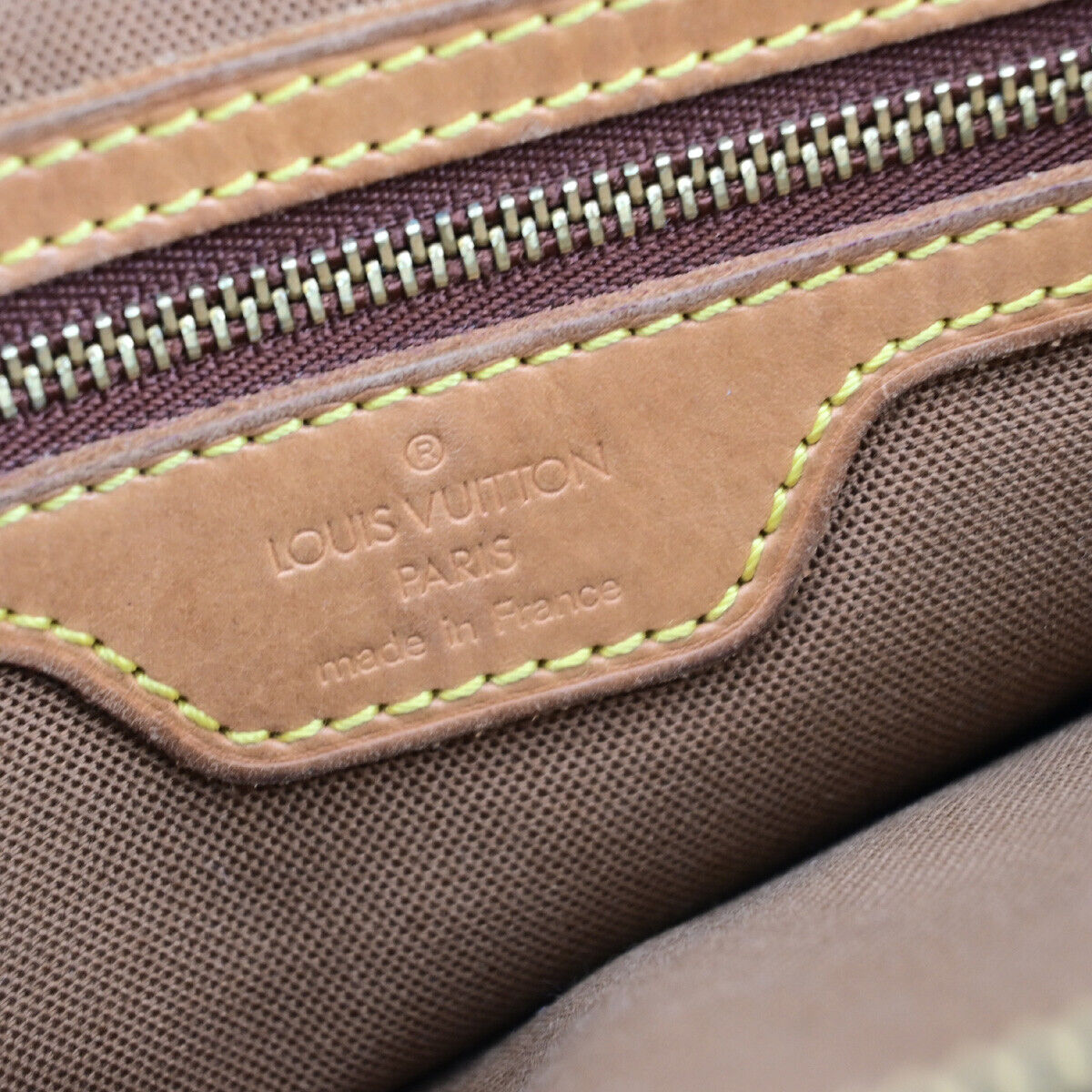 LOUIS VUITTON Cabas Piano Shoulder Bag Monogram Leather Brown M51148 39SH941