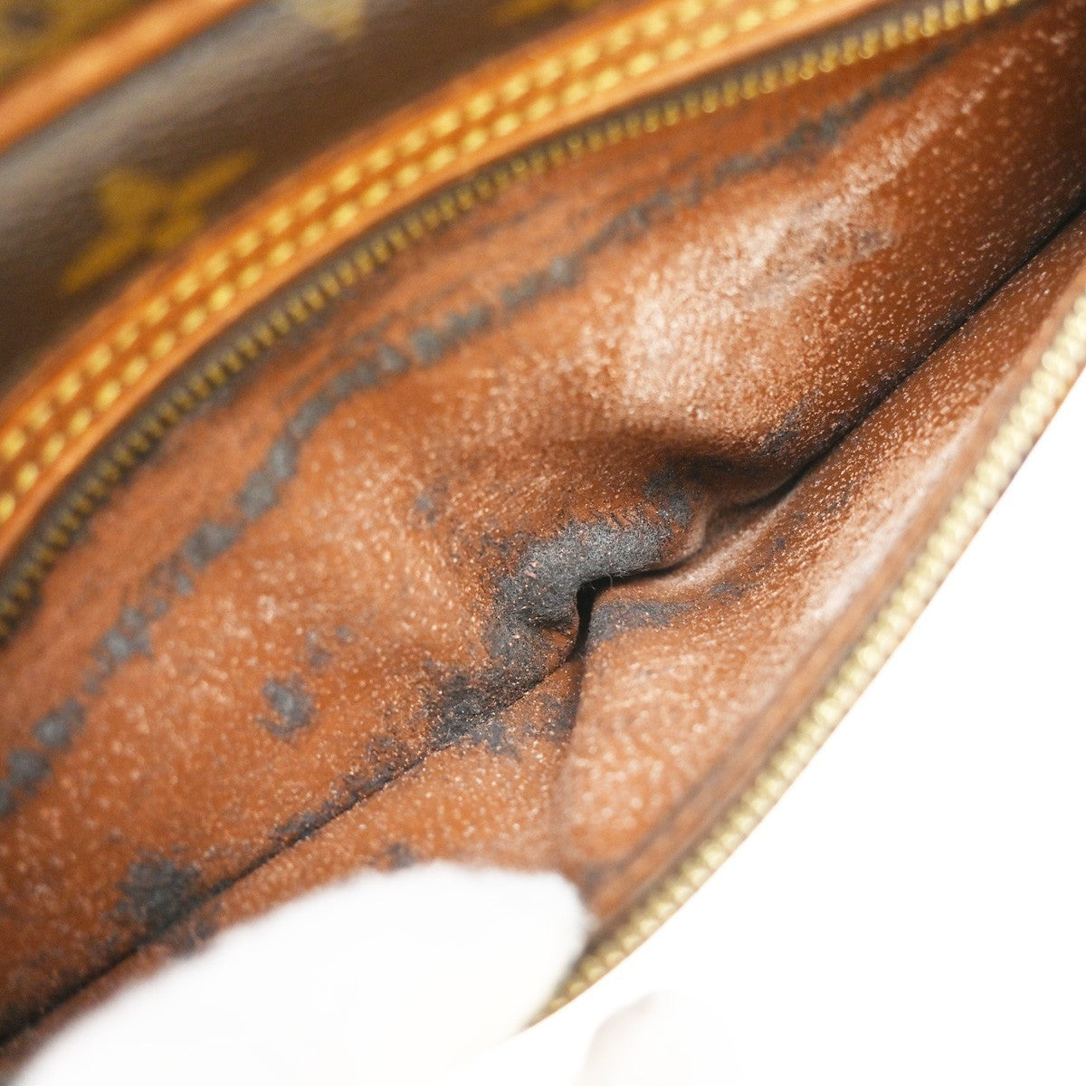 LOUIS VUITTON Marly Dragonne GM Clutch Hand Bag Monogram Brown M51825 67KP288