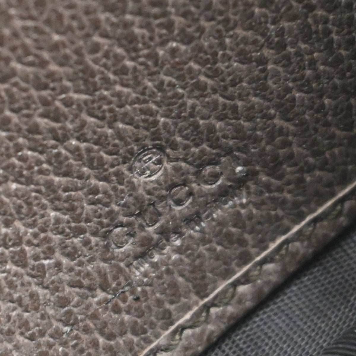 GUCCI Logo GG Pattern Sherry Bifold Long Wallet Supreme Leather Brown 76RF647