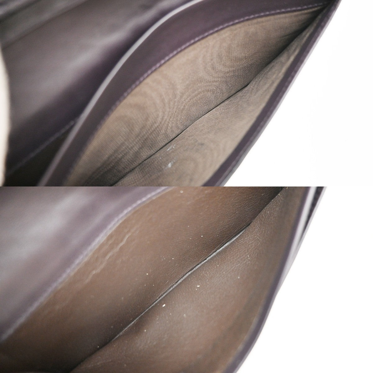 BOTTEGA VENETA Logo Intrecciato Long Bifold Wallet Leather Brown Italy 05EG087