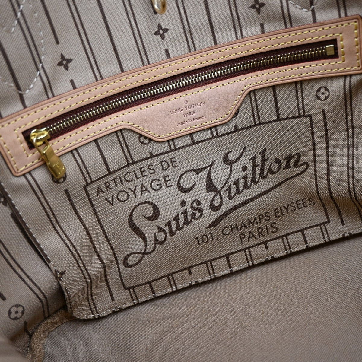 LOUIS VUITTON Neverfull PM Shoulder Tote Bag Monogram Leather BN M40155 50EF814
