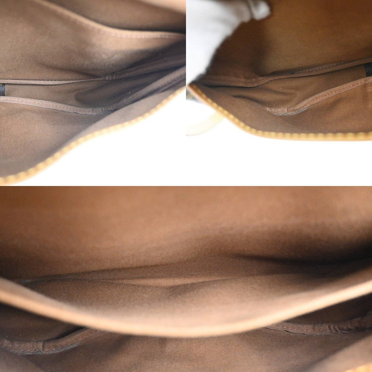 LOUIS VUITTON Logo Saumur 30 Shoulder Bag Monogram Leather BN USA M42256 74MA145