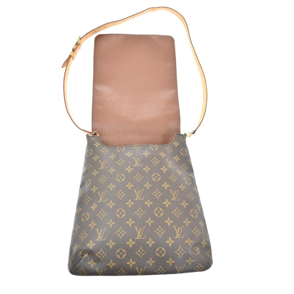 LOUIS VUITTON Musette Shoulder Bag Monogram Leather Brown France M51256 84MA248