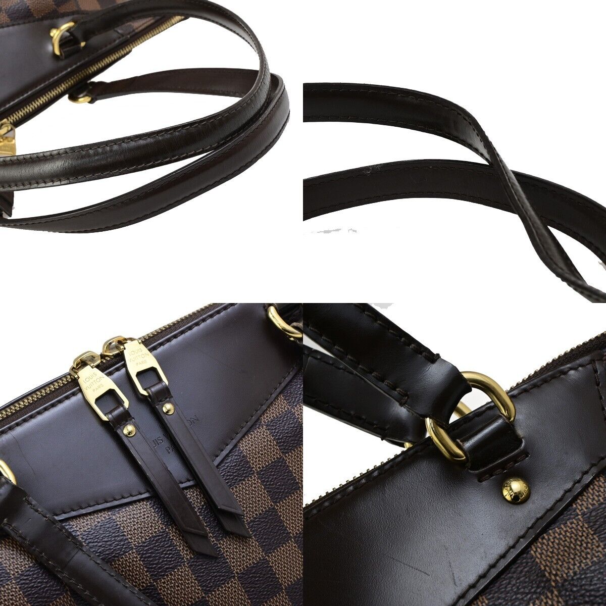 LOUIS VUITTON  Westminster GM Shoulder Bag Damier Ebene Leather N41103 18ED316