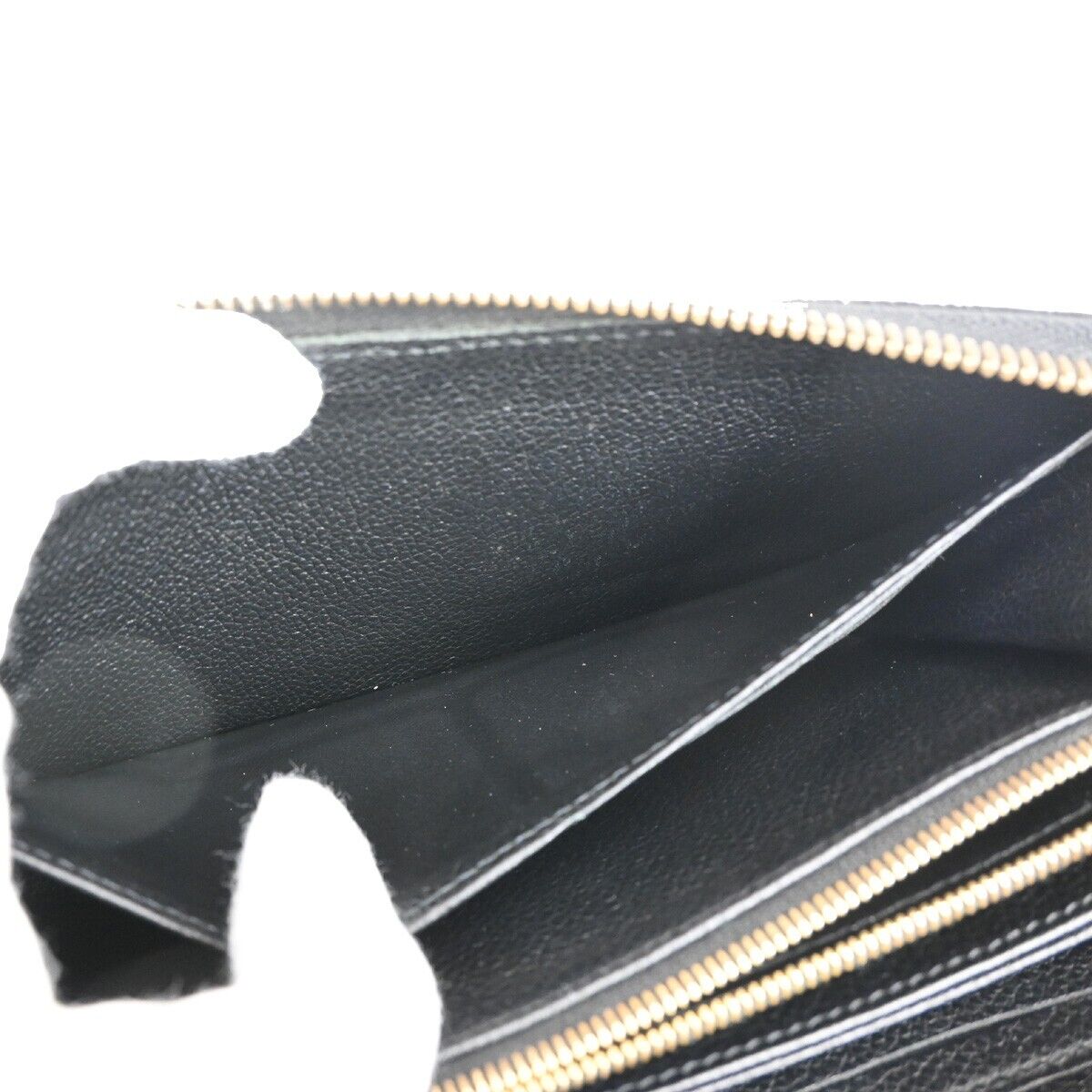 LOUIS VUITTON LV Zippy Long Wallet Monogram Empreinte Balck M93435 32FA522