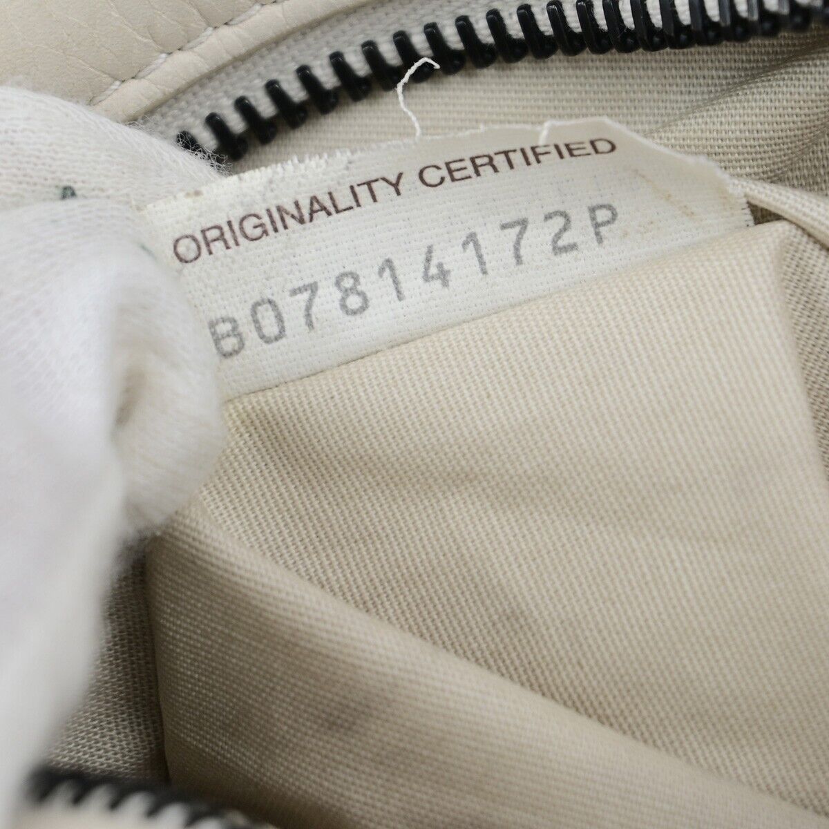 BOTTEGA VENETA Logo Mini Shoulder Bag Leather White Made in Italy 83EC630