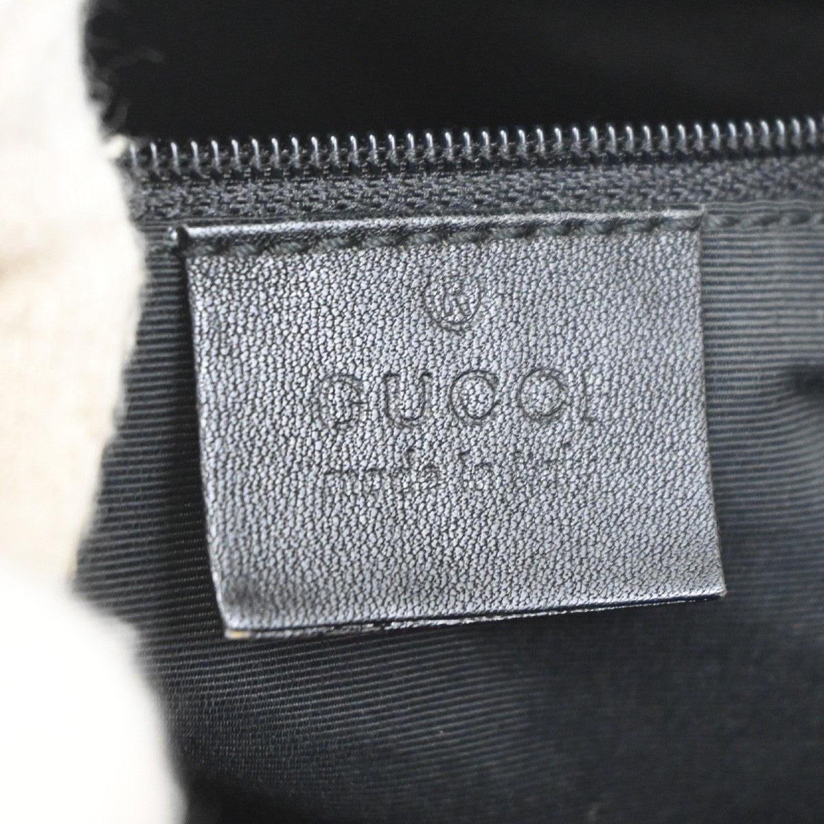 GUCCI GG Pattern Shoulder Hand Bag GGCanvas Leather Gray Black GHW 36TA167