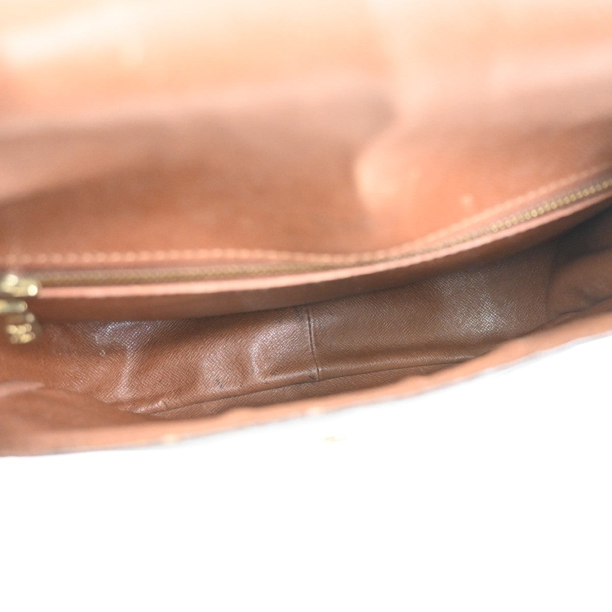 LOUIS VUITTON Saint Cloud GM Shoulder Bag Monogram Leather Brown M51242 38PA011