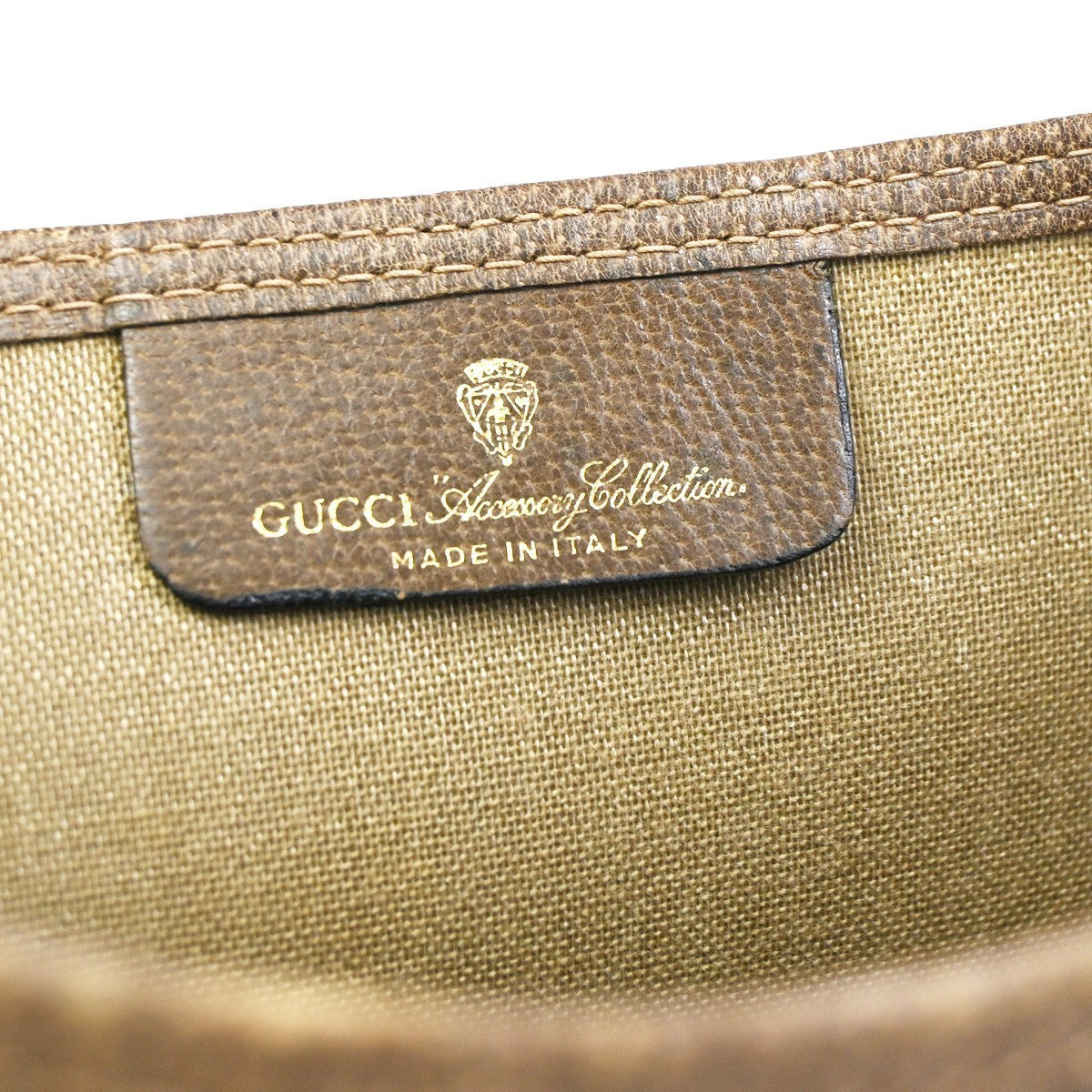 GUCCI Logo GG Pattern Sherry Web Shoulder Tote Bag PVC Leather BN Italy 63KD182