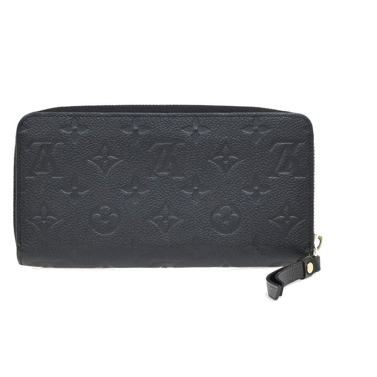 LOUIS VUITTON Zippy Wallet Long Wallet Monogram Empreinte Black M60571 85EG379