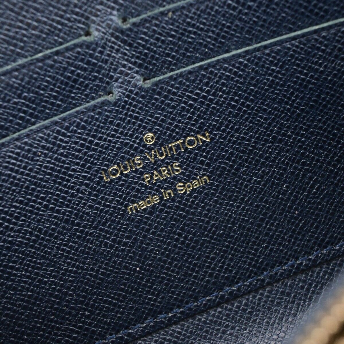 LOUIS VUITTON LV Zippy Wallet Monogram Ideal Canvas Leather Gray M63010 04EC258