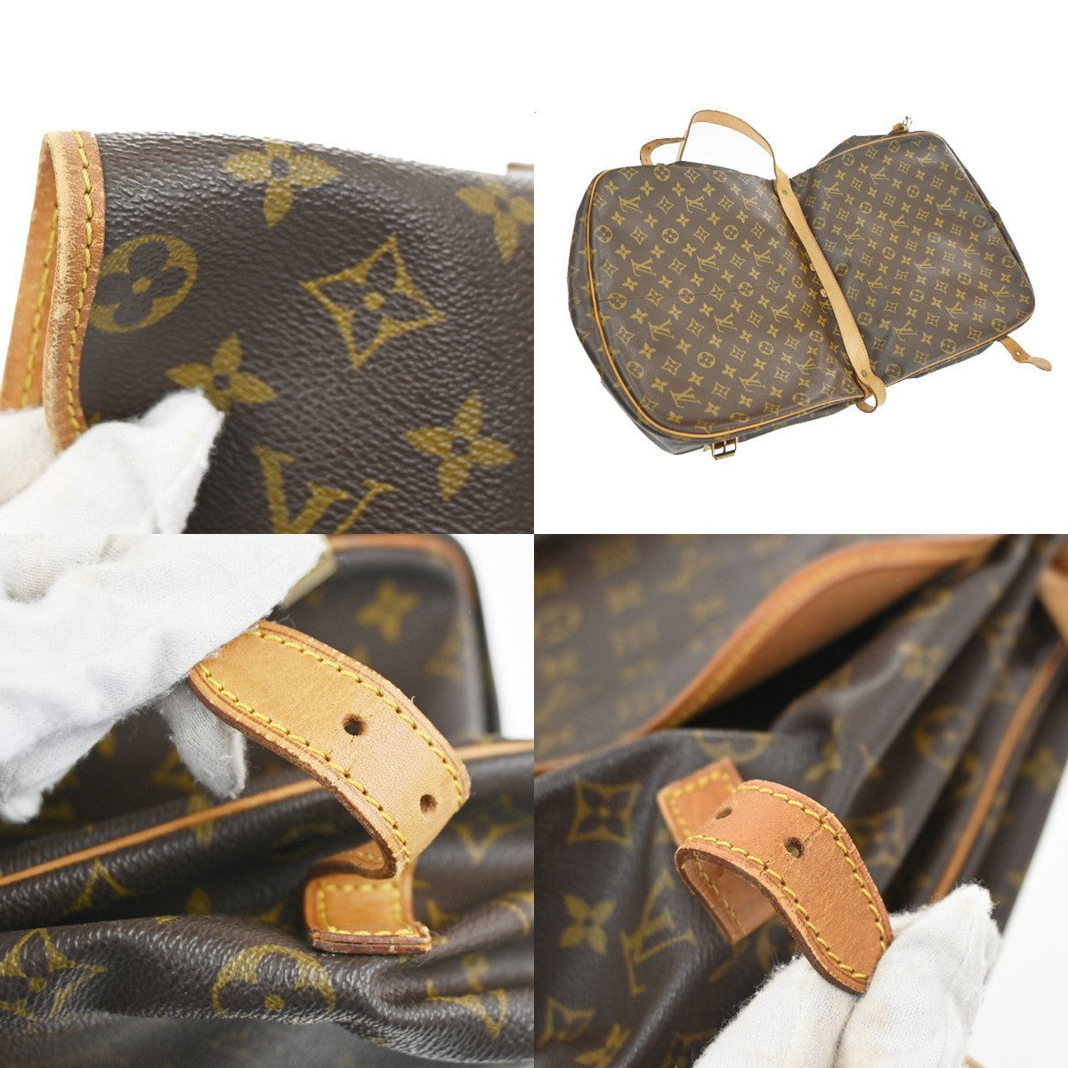 LOUIS VUITTON Saumur 35 Shoulder Bag Monogram Leather BN France M42254 89YH923