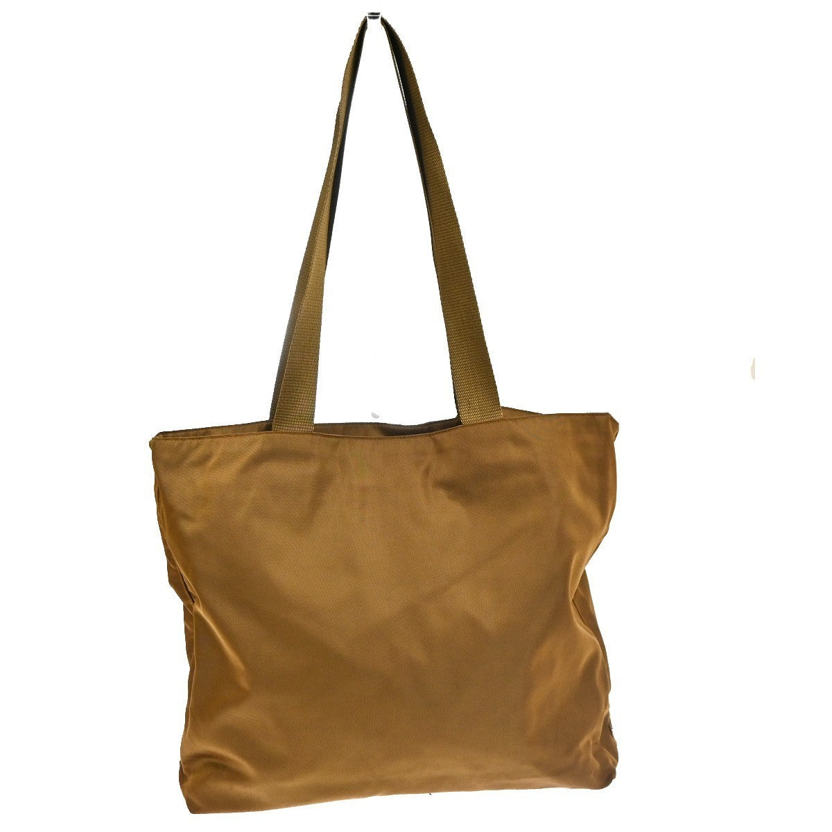 PRADA MILANO Shoulder Bag Nylon Canvas Leather Brown GHW Italy 62TA707