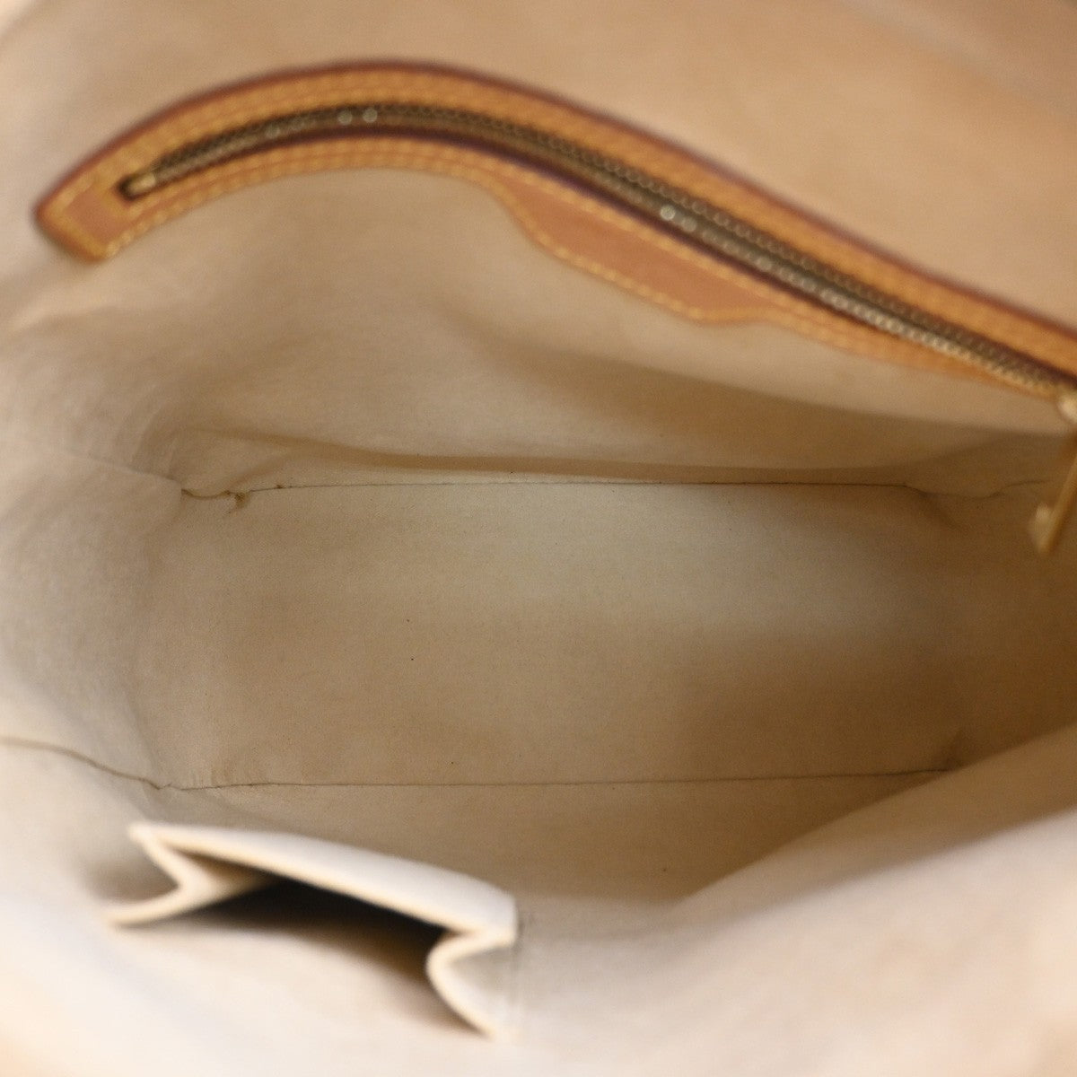 LOUIS VUITTON Logo Looping GM Shoulder Bag Monogram Leather Brown M51145 74SA123