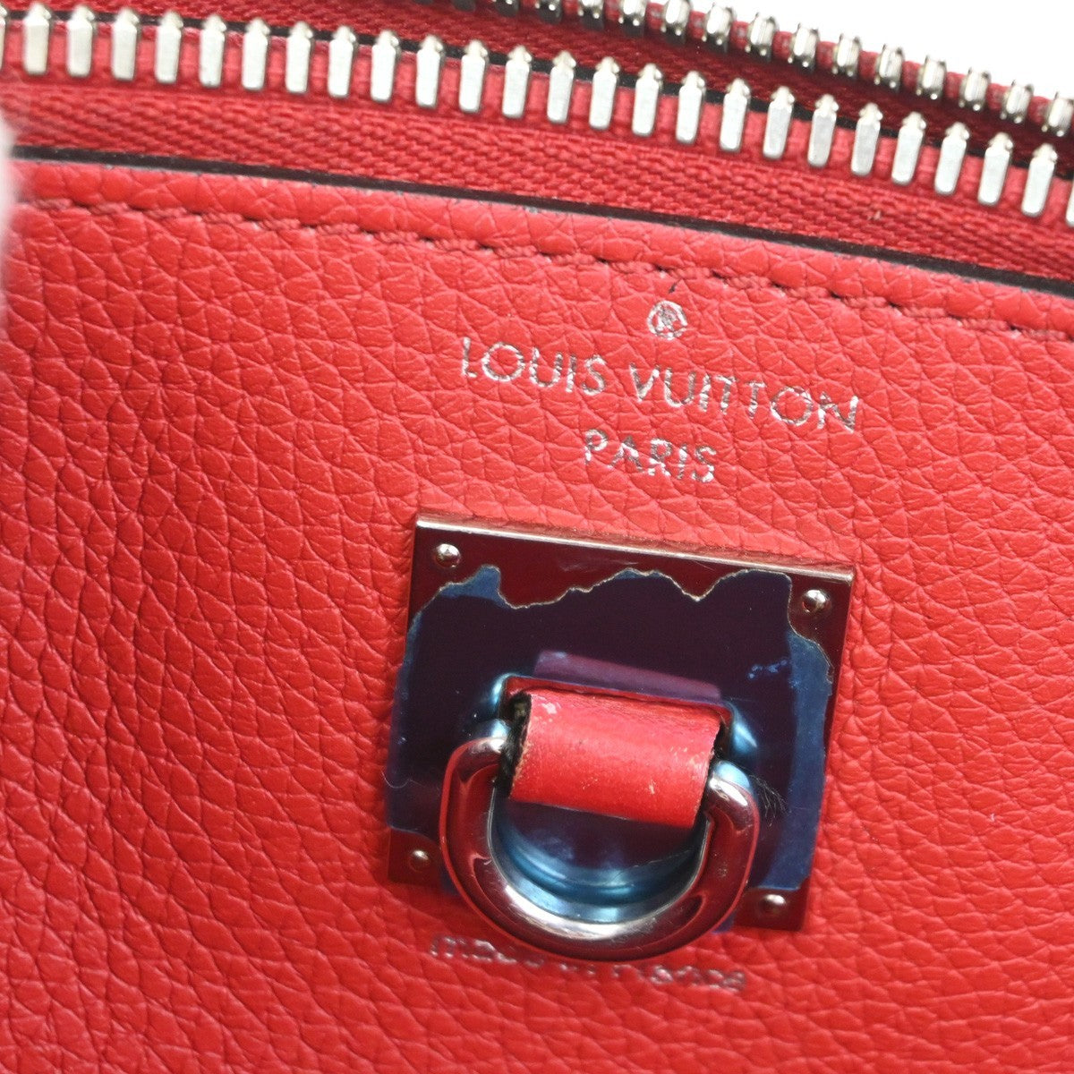 LOUIS VUITTON City Steamer PM 2Way Shoulder Hand Bag Calf Leather Red 55RQ066