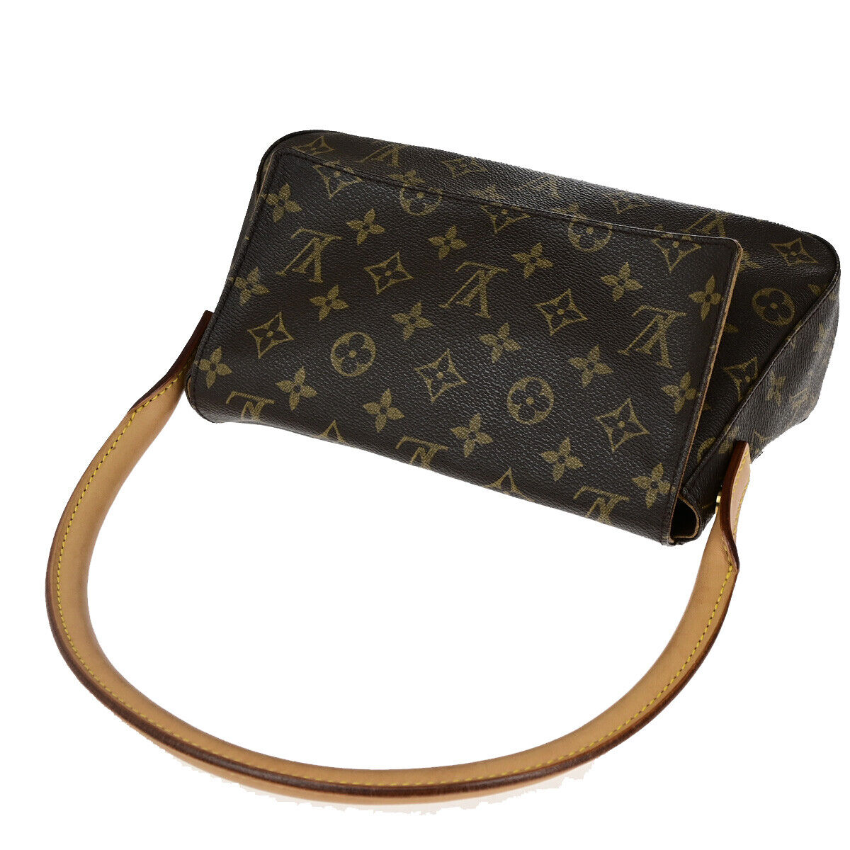 LOUIS VUITTON Mini Looping Hand Bag Monogram Leather Brown France M51147 10YG304