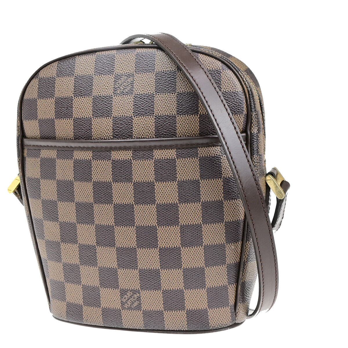 LOUIS VUITTON Ipanema PM Shoulder Bag Damier Ebene Leather Brown N51294 74YG089