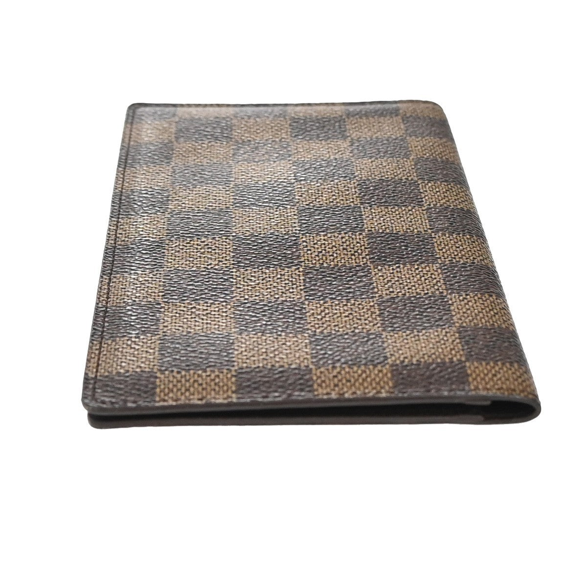 LOUIS VUITTON Porte Valeurs Cartes Credit Damier Leather Brown N61823 07KP380
