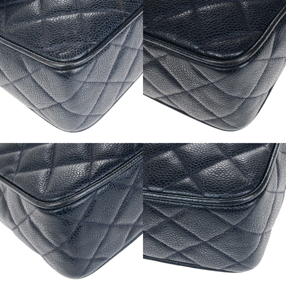 CHANEL CC Matelasse Chain Shoulder Bag Grained Calfskin Leather BE GHW 652RK769