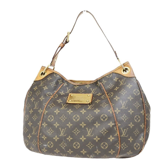 LOUIS VUITTON Galliera PM Shoulder Bag Monogram Leather Brown GD M56382 73ED049