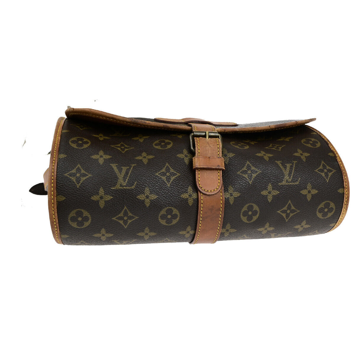 LOUIS VUITTON Logo Marne Shoulder Bag Monogram Leather Brown M51369 80YF508