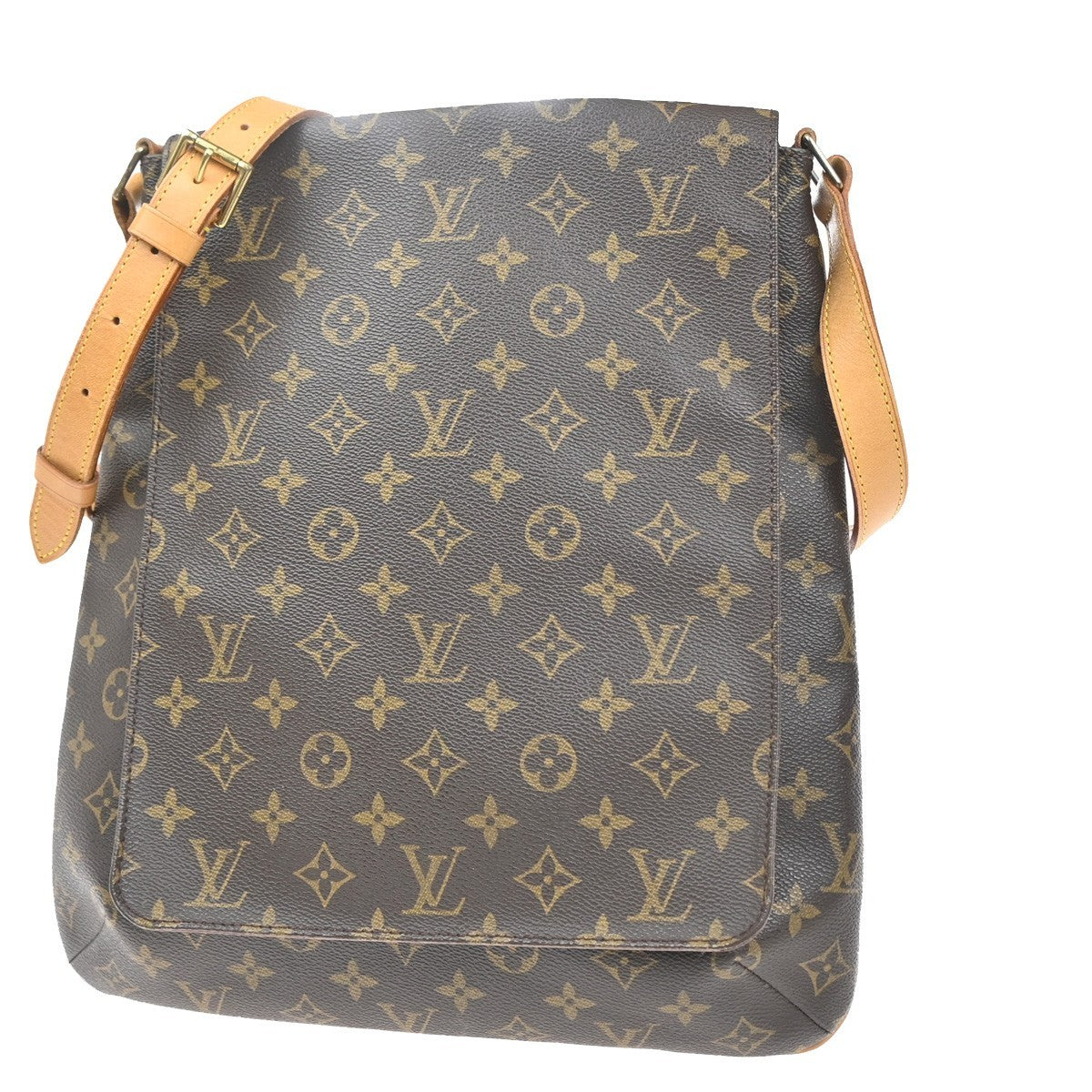 LOUIS VUITTON Musette Shoulder Bag Monogram Leather Brown France M51256 79KC804