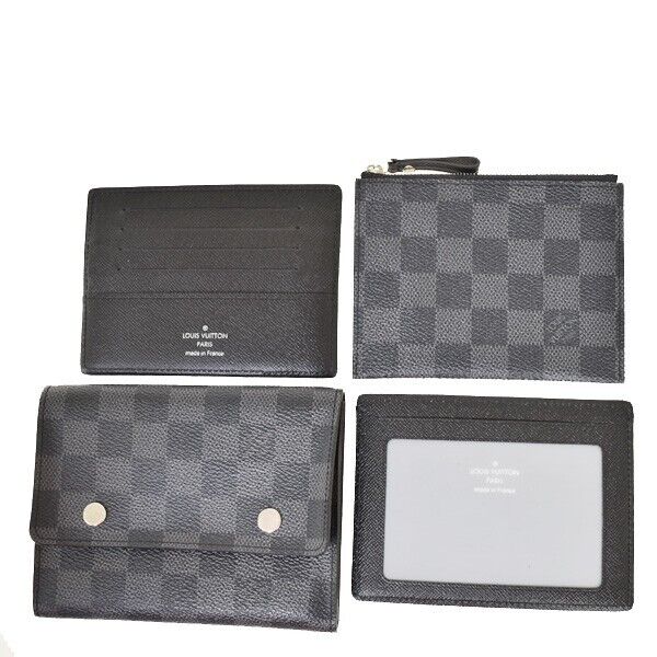 LOUIS VUITTON Portefeuille Compact Bifold Wallet Damier Graphite N63083 76MZ969