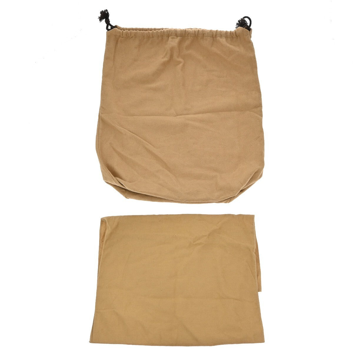 LOUIS VUITTON Logo 10 Set Dust Bag Drawstring Canvas Cotton Beige Brown 09EE137