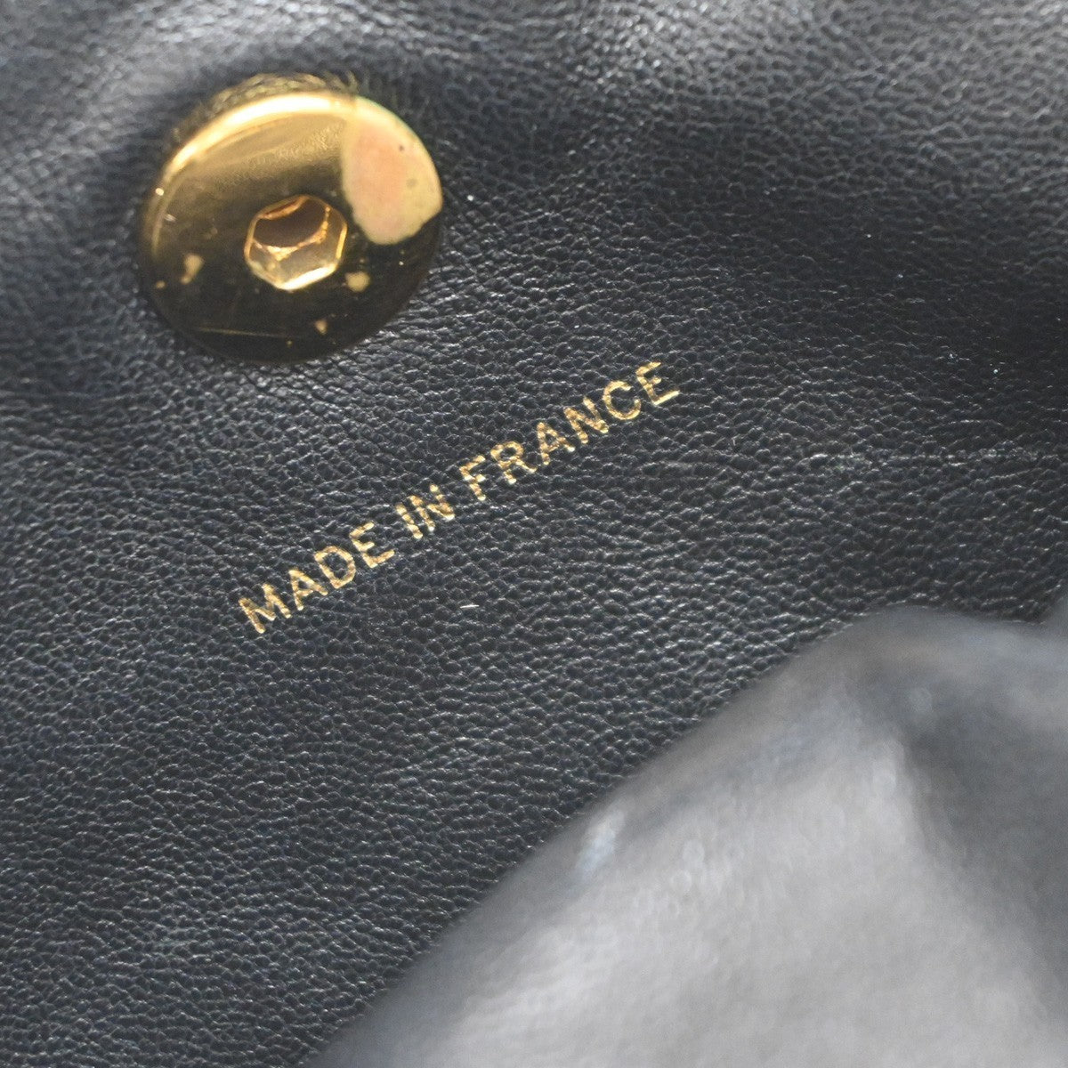 CHANEL CC Logo Duma Matelasse Chain Backpack Bag Leather Black Vintage 359RP114