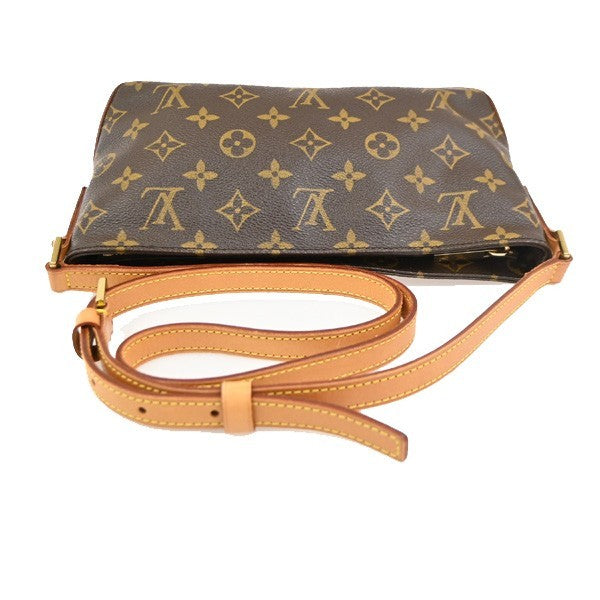 LOUIS VUITTON Logo Trotteur Shoulder Bag Monogram Leather Brown M51240 12PA122