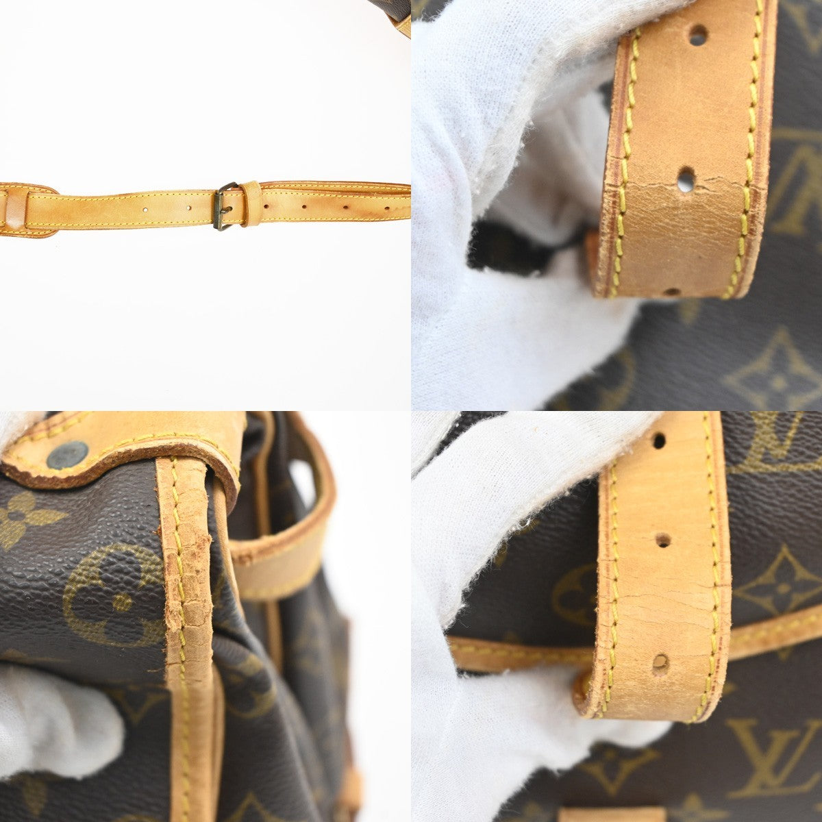 LOUIS VUITTON Saumur 35 Shoulder Bag Monogram Leather BN France M42254 84MA279