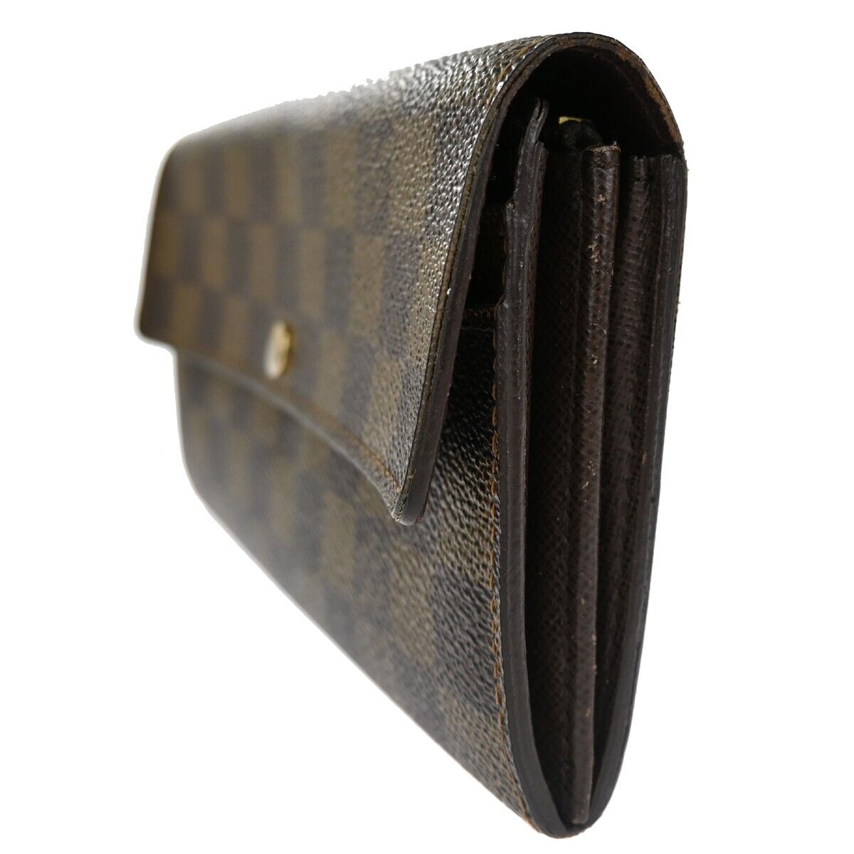 LOUIS VUITTON Portefeuille Sarah Long Bifold Wallet Damier Brown N61734 60EA239